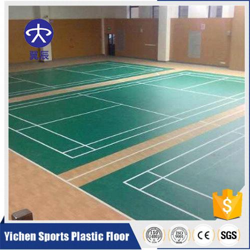 浙江寧波羽毛球館PVC運(yùn)動(dòng)地板，羽毛球場(chǎng)PVC塑膠地板
