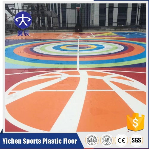 3D打印定制籃球場(chǎng)PVC塑膠地板卷材